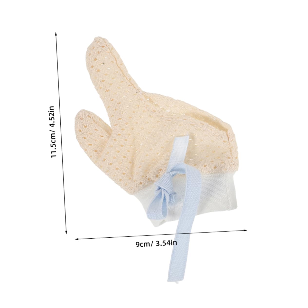 Totority 2 Pairs Baby Anti-Scratch Mittens Soft Cotton Newborn Gloves for Boys Teething Mittens Full Coverage Finger Biting Gloves Adjustable Straps