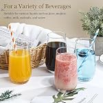 Drinking Glasses Set of 6, 16.4oz Highball Glasses, Crystal Clear Tall Water Glasses, Glass Cups for Cocktail, Juice, Iced Tea, Mojito and Smoothies, Clear Glassware Set, Christmas Gifts