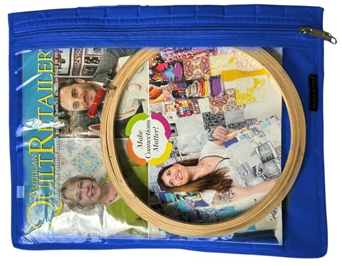 Image of Yazzii Travel Pouch - Portable and Multifuctional for Sewing Accessories, Crafting, Beading, & More - Royal Blue