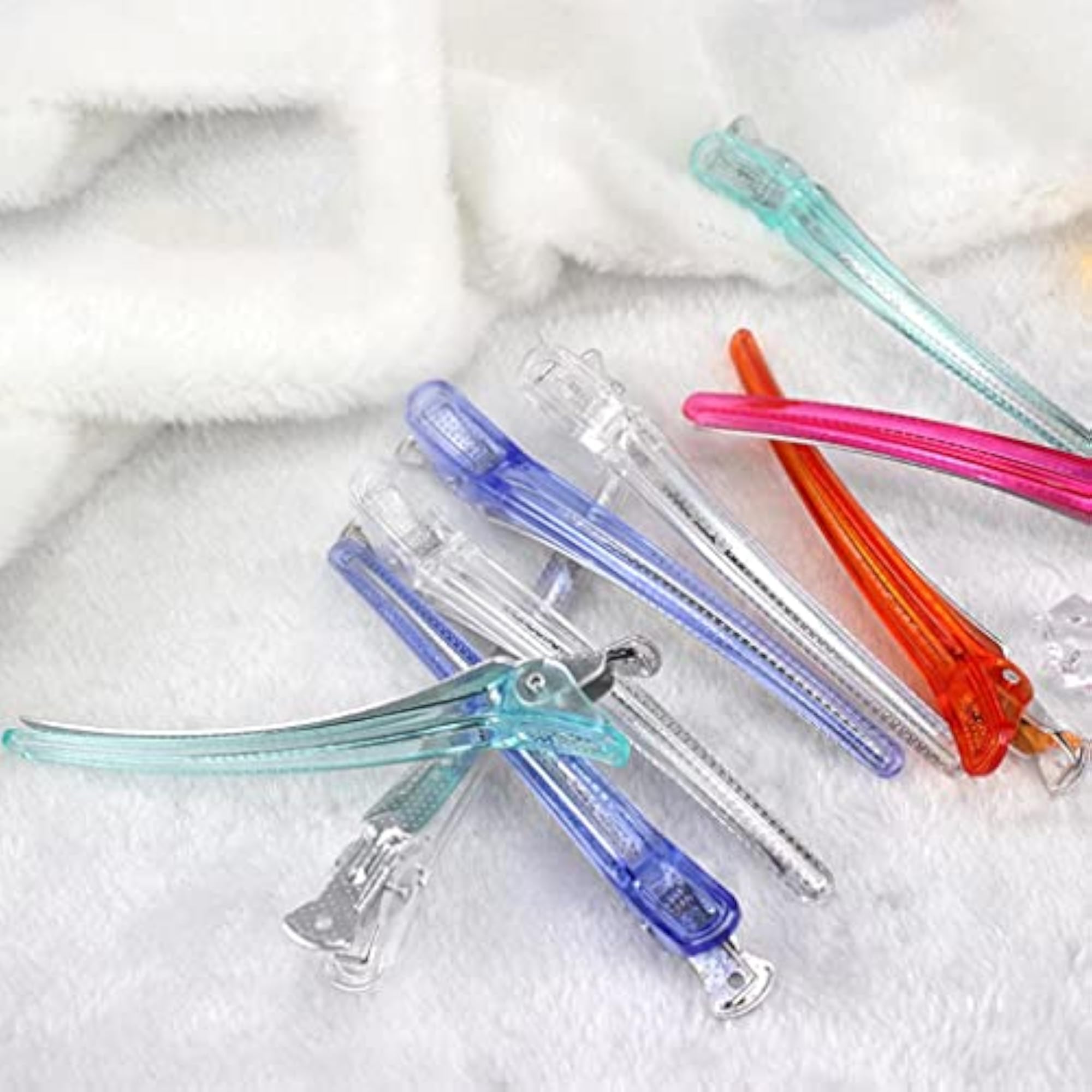 Hair Sectioning Clips, Hairdressing Salon Clamps, 10 Pieces