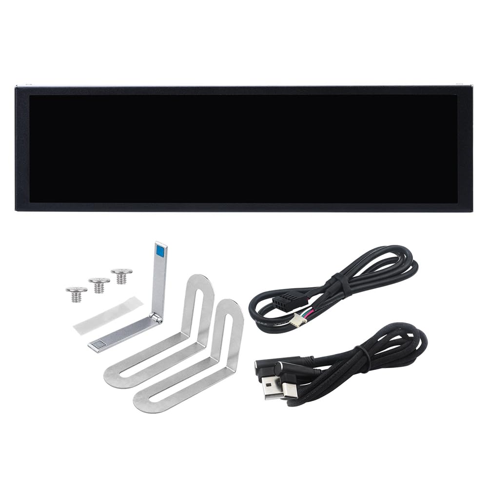 Turzx Desktop Monitor 9.2 "Écran Secondaire USB Type-C Affichage Étendu 1920X 462 IPS LCD CPU RAM GPU