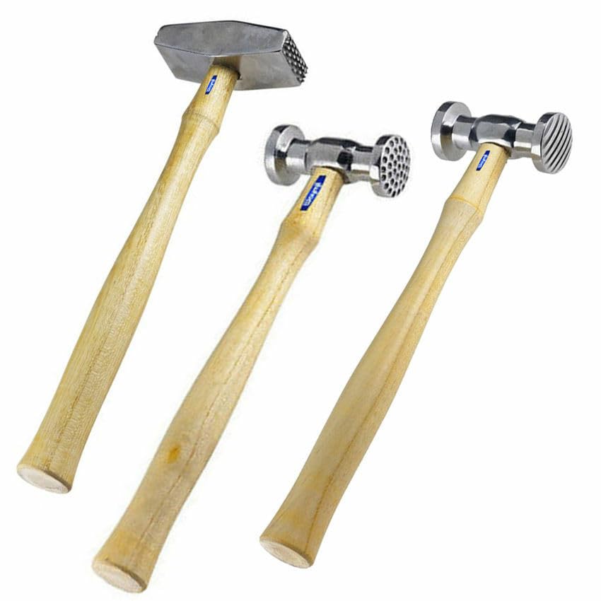 Texturing Hammers Texture Hammer Finish on Metal 3 pcs Jewelry Design 6 Patterns