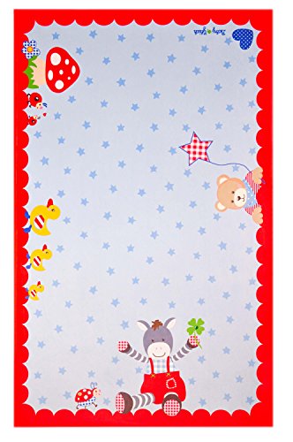 Baby Glück Kinderteppich Weich und Soft, 80x150 cm Rechteck Teppich in Farbe Hellblau, Öko-Tex...