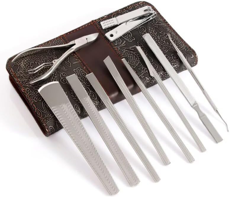 10Pcs pedicure scissors Exfoliating pliers Beauty nail groove scissors scraping knife manicure and pedicure tools