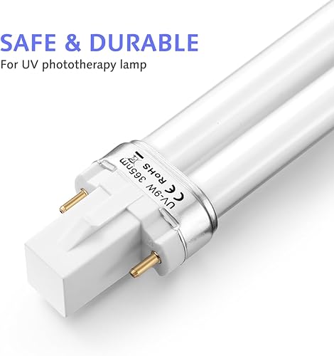 Miniatura 8 de DECHOUS Bombillas UV 9w 365nm: Reemplazo de lámpara de uñas LED 9W en forma de U 365nm Tubo de bombilla para secador de arte de uñas Lámpara UV