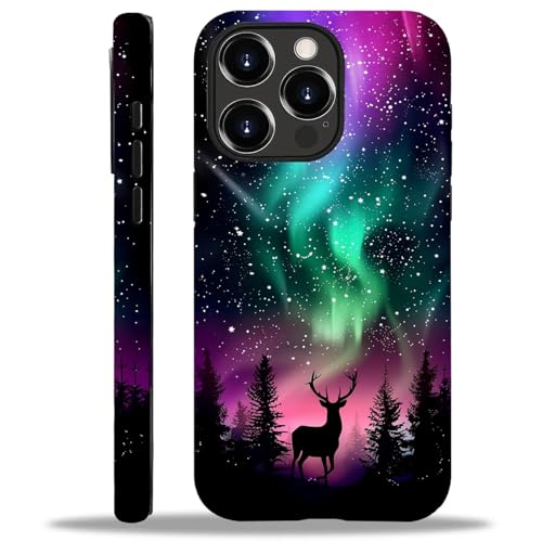 Coque iPhone 14 Pro Max rigide silicone motif cerf vert pour fille femme