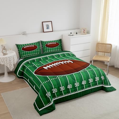 Image of Feelyou Kids American Football Comforter Set Queen Size for Boys