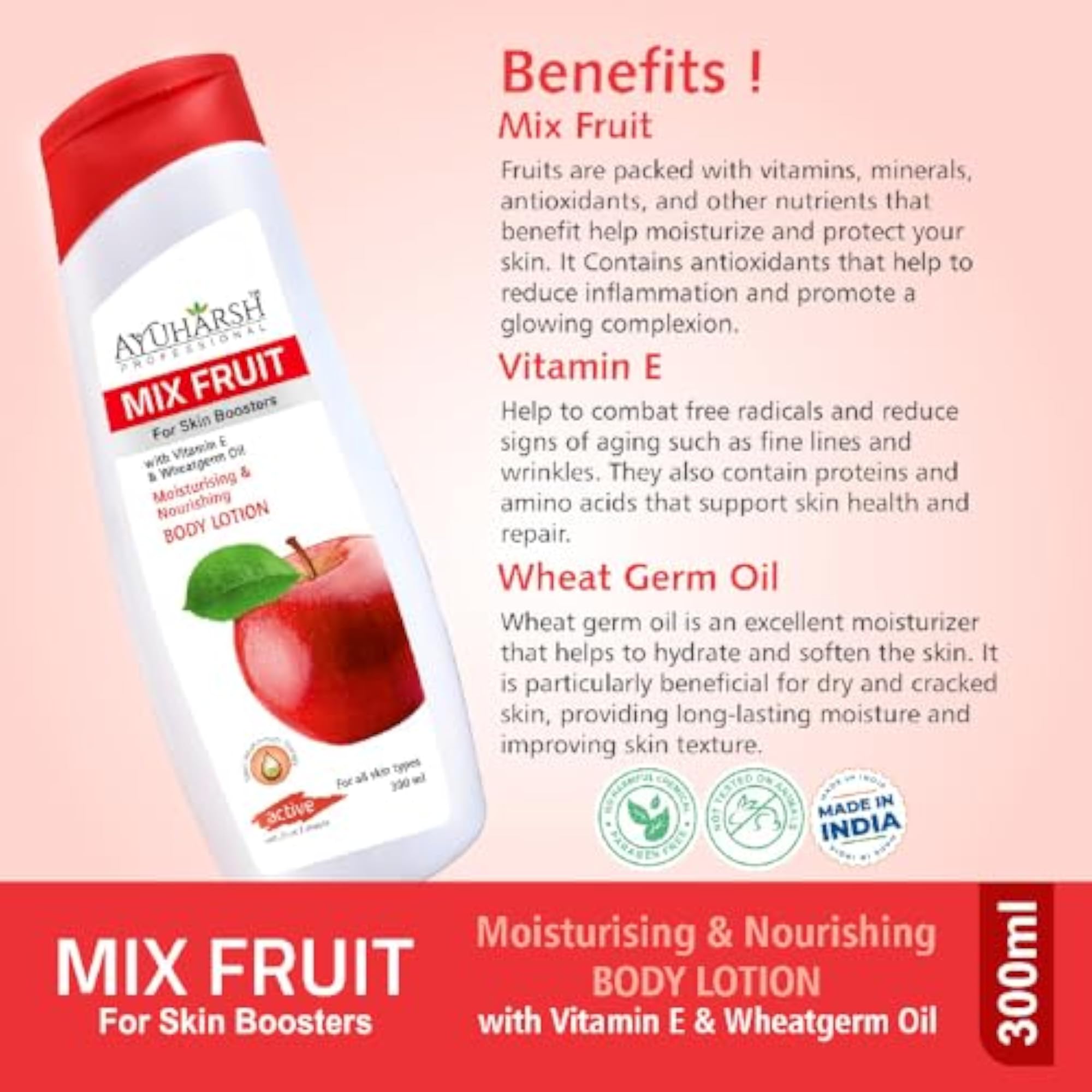 Fruit Body Lotion for Nourishing and Long Lasting Moisturizer