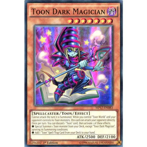 MP17-EN083 1st Ed Toon Dark Magician Super Rare Card 2017 Mega-Tin Mega Pack Yu-Gi-Oh Single Card Toys & Games