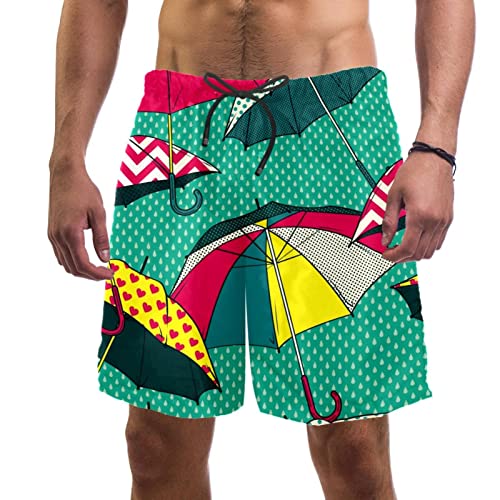 Short de plage à séchage rapide HadHfun respirant et léger pour homme