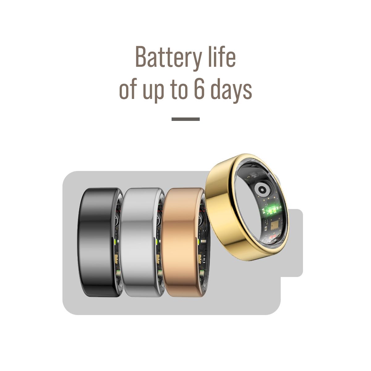 Amazon.com: Herz P1 Smart Ring for Women & Men - 24/7 Health