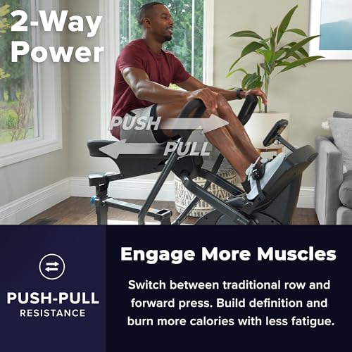image for Teeter Power10 Rower with 2-Way Magnetic Resistance Elliptical Motion 