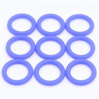 JUN-STORE CS1.9mm Silicona 50pcs O Anillo OD 5/6/7/8/9/10x1.9mm operación OR VMQ Junta de estanqueidad de Espesor 1,9 mm ORing Azul Rosa Naranja de Goma (Color : Blue, Size : OD9x1.9mm)