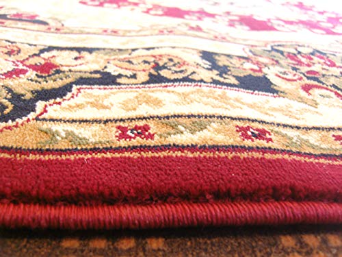 oKu-Tex Webteppich Teppichläufer Brücke "Bidjar" | Orientmuster, floral | Farbe: Rot | 80 x 150 cm – Bild 5