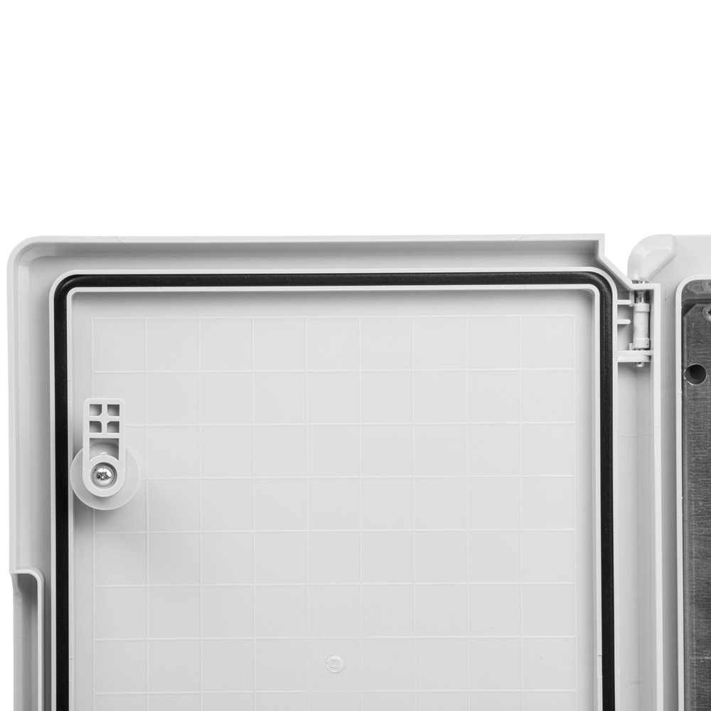 ARLI Schaltschrank IP65 300 x 400 x 165 mm mit verzinkter Montageplatte und Verriegelung Industriegehäuse Tür mit umlaufender Dichtung Leergehäuse ABS Kunststoff leer Schrank 30x40x16,5 cm