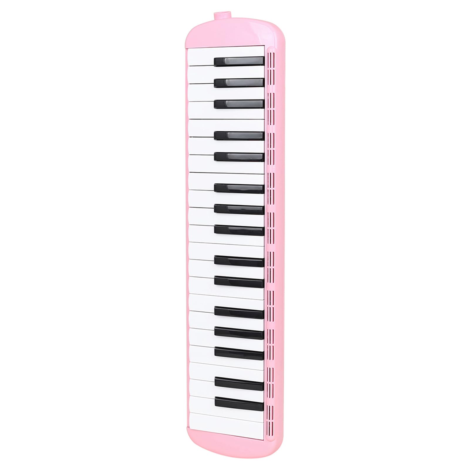 Generic Melodica Clear Tone 37 Klawiszy Przenośna Ręczna Klawiatura do Pianina Powietrznego dla Uczniów i Dorosłych, z Futerałem i Ustnikami, Idealna do Szkolnego Instrumentu Muzycznego (PINK)