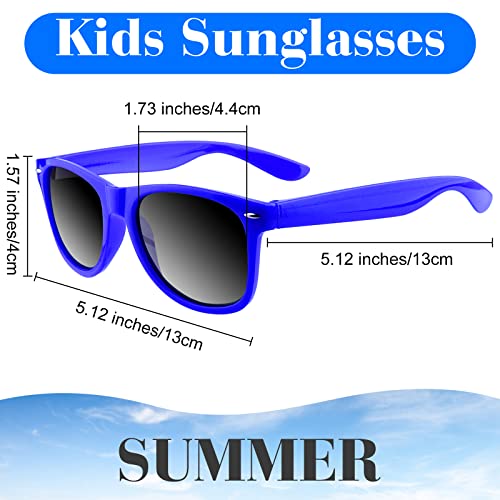 MIAHART Kids Party Sunglasses Bulk Neon Colors Glasses for Summer Beach Pool Party Carnival Prizes Birthday Party Favors3