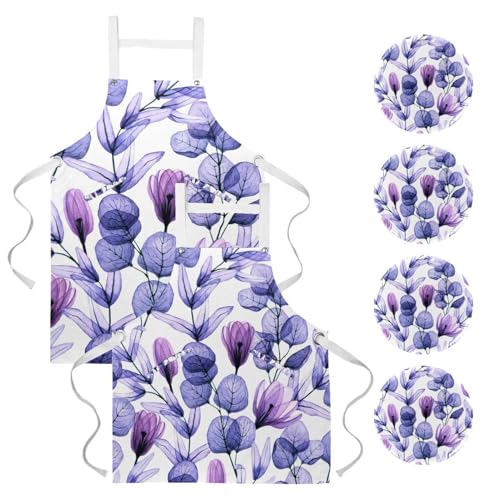 Tablier pour cuisine et pâtisserie à motif floral pour vos ateliers créatifs