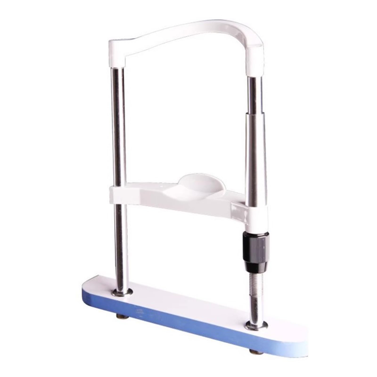 Soporte de frente con altura ajustable, soporte ergonómico para la barbilla para instrumentos ópticos y uso automático de refractómetro