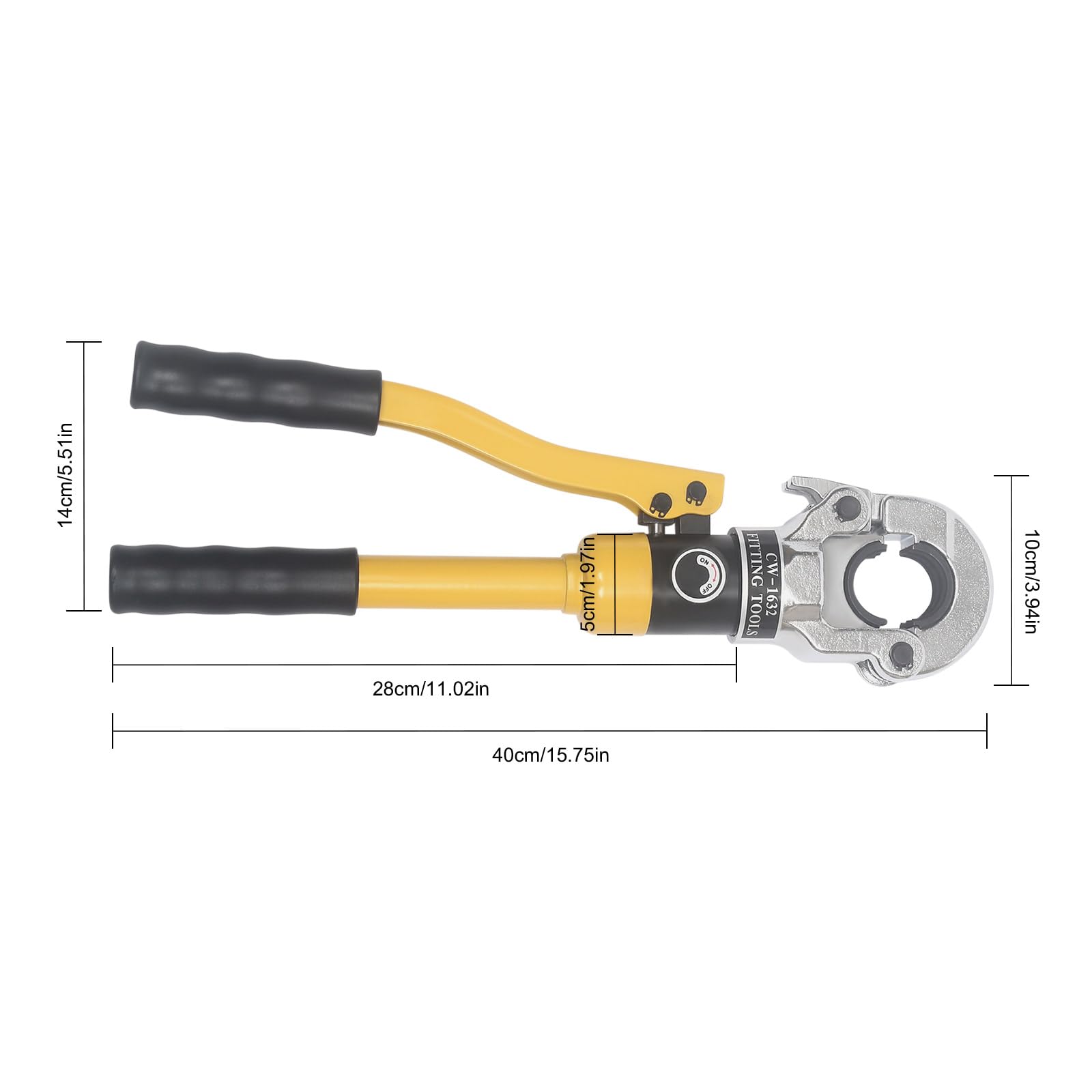Pinza di crimpatura idraulica Utensili di crimpatura di varie dimensioni per aggraffatura di tubi in alluminio plastica tubi in acciaio ecc. Materiali di alta qualità facili da pulire Design