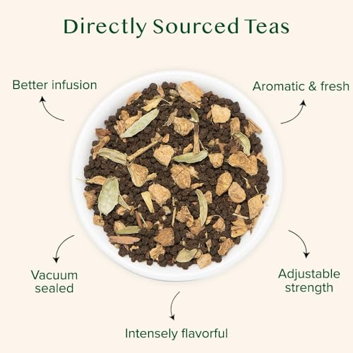 image for VAHDAM, Ginger Masala Chai Tea (50+ Cups,3.53oz) Authentic Indian Ging