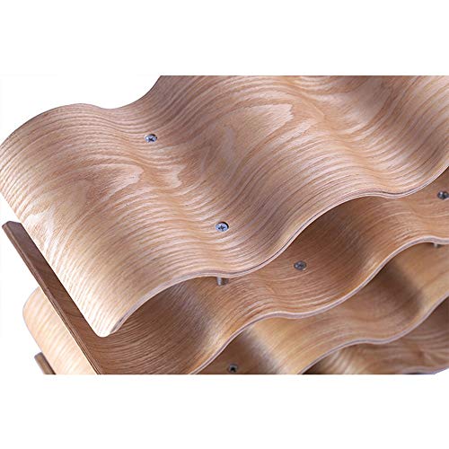 Soporte para botellas de vino GAORUIFENG 2 capas de madera miniatura 6