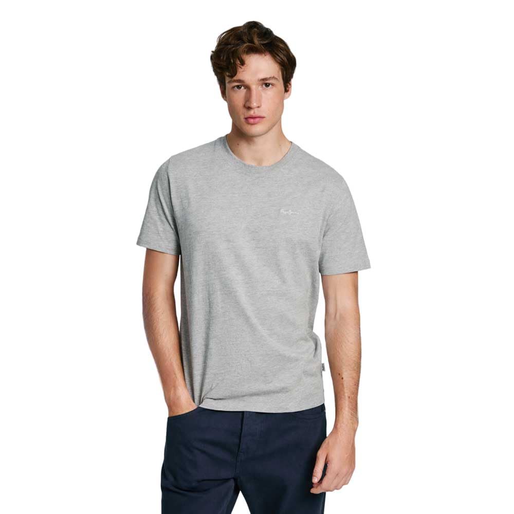 Pepe Jeans Men's Connor, T-Shirt, Grey, XL