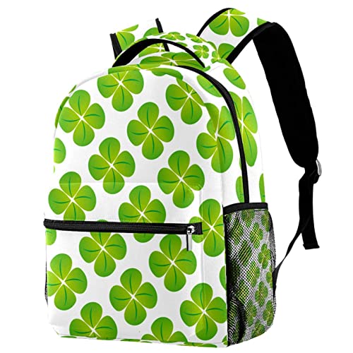 Sac à dos trèfles verts pour soulager le dos des collégiens avec style