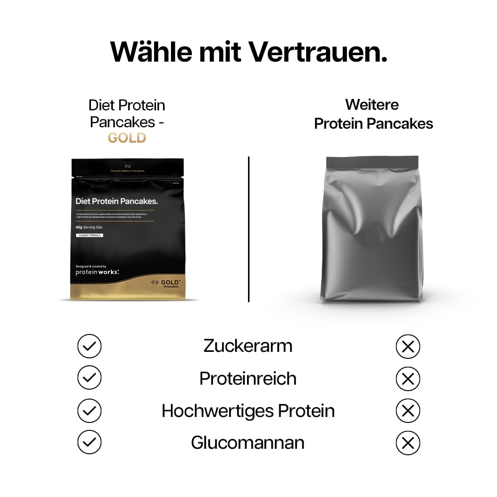 Diet Protein Pancakes| Natürlich | Proteinreicher, zuckerarmer Snack | Schnell & einfach herzustellen | Protein Works | 1kg