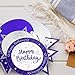 Nelbiirth Happy 30th Birthday Purple & Silver Glitter Swirls Streamers Party Decorations - 15 Pcs 30th Birthday Hanging Swirls Streamers Kit,Cheers to Thirty Years Old Bday Party Sign.