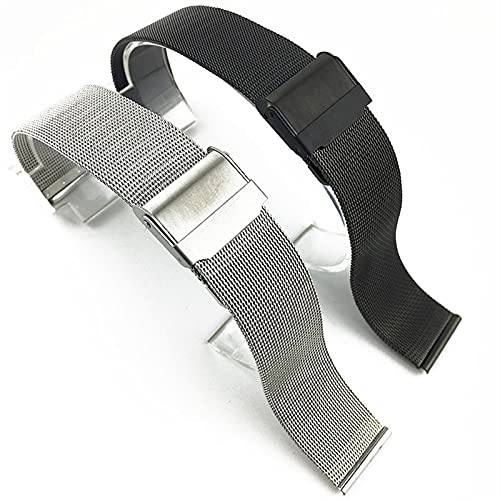 Bracelet montre acier inoxydable à double verrouillage et arc réglable - 4