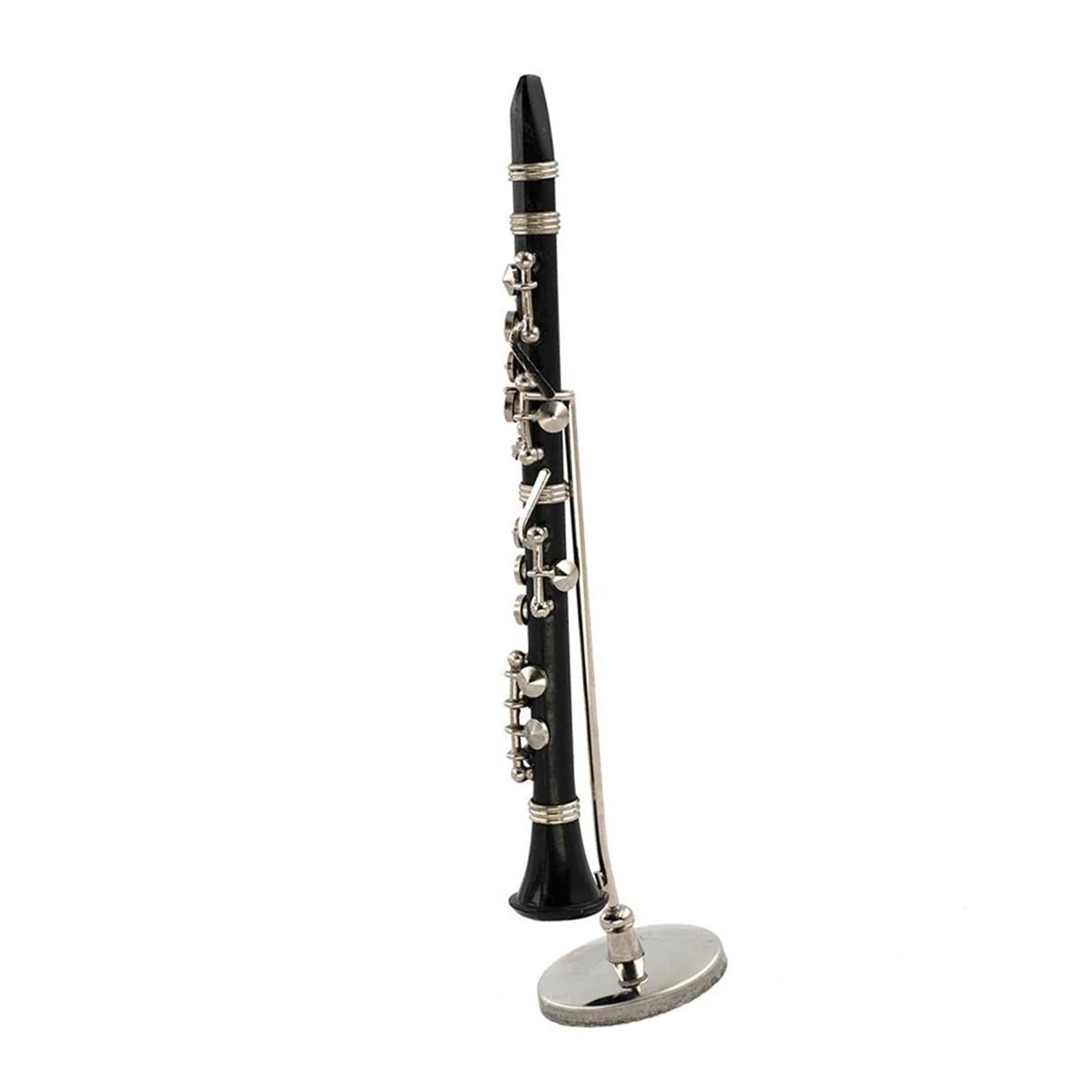 Ozdoby na instrumenty muzyczne Miniaturowe ozdoby instrumentów muzycznych w formie klarnetu ze stopu metali(16cm)