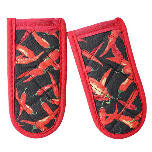 Cast Iron Skillet Handle CoversPot Handle Covers Heat ResistantPot Holders for Kitchen Heat ResistantMachine Washable Handle Mitts2 PCSRed Pepper