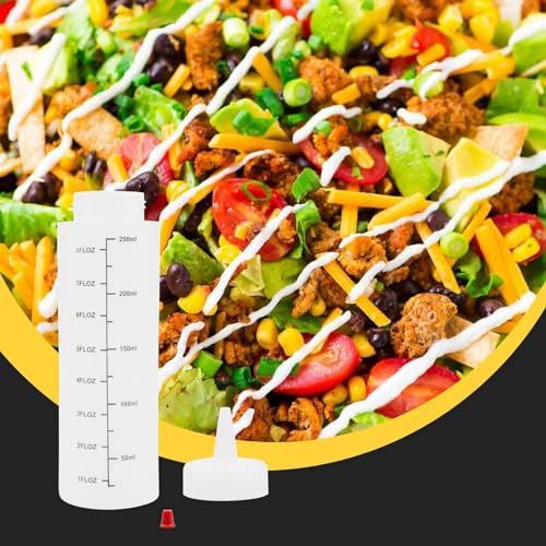 Botellas para apretar de 8 onzas ideales para barbacoas, salsas y jarabes 6