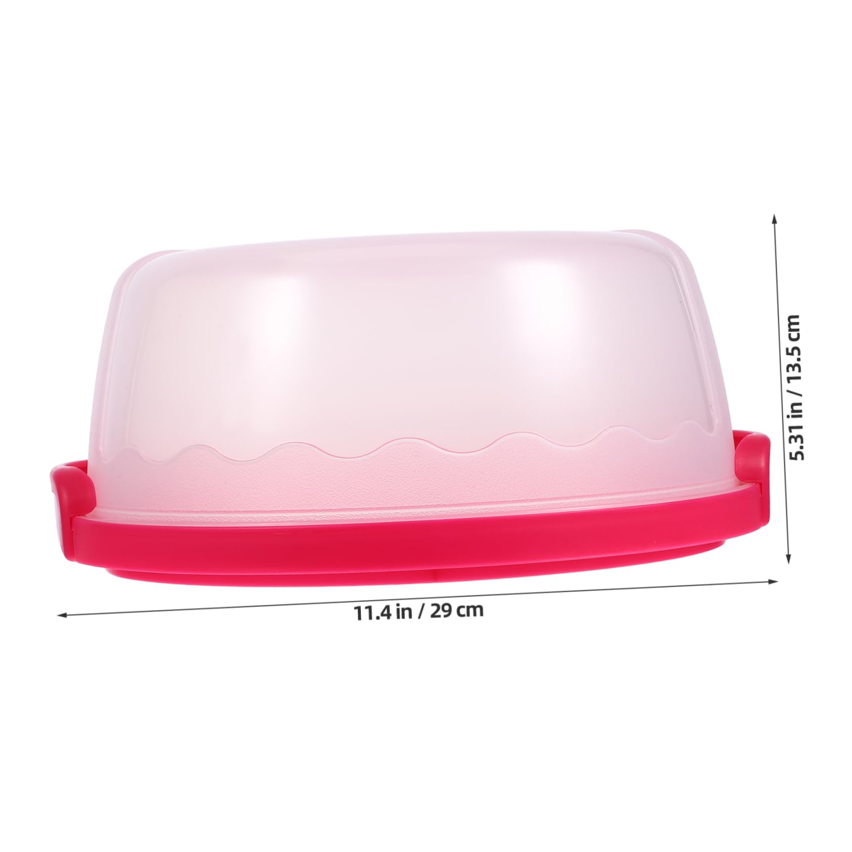 BEBEMOKO Cake Carrier with Lid and Handle Reusable Cake Container for for Cupcakes Desserts and Party Treats