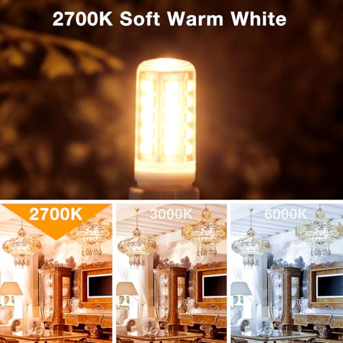 DAYBEETER 24 Pack Dimmable G9 LED Bulb 4W(40 Watt Equivalent), 2700K Soft Warm White, G9 Halogen Bulb T4 G9 Bi-pin Base Light Bulbs for Chandelier,120V 450LM 360 Beam Angle No-Flicker G9 Bulb by DAYBETTER - Image 4
