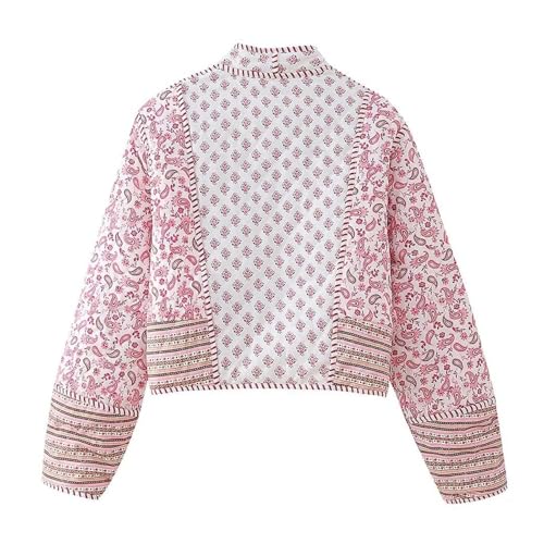 Manteau matelassé de couleur contrastée et pull d'hiver - 4