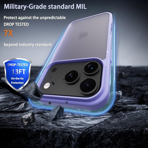 Image of iPhone 18 pro /17 pro Case,Translucent Matte(Light Purple)