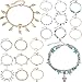 Produktbild 20 Stücke Einstellbare Fußkettchen Armband Set Böhmischen Fuß Kette Doppelschichten Perlen Kette Strand Fuß Schmuck für Damen Mädchen