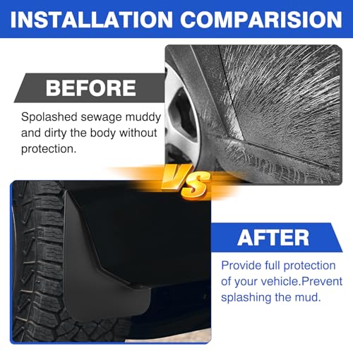 Image of Autorder Mud Flaps Splash Guards for Honda Passport 2026 Accessories Mudflap Fender Flares Front and Rear Mud Guard Set 4PCS
