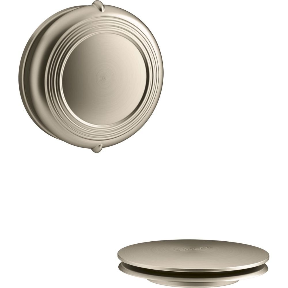Vidange de baignoire KOHLER PureFlo K-T37393-BV, garniture rotative en bronze brossé