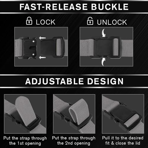 Image of TECEUM Tactical Belt - Heavy-Duty & Quick Release - Military, Work, Rigger, Duty & Utility Belt for Men