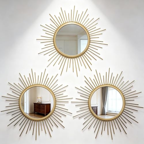 HMANGE 3PCS Metal Sunburst Set