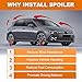 Fancemot MK8 Glossy Black Rear Spoiler Wing Compatible with Volkswagen Golf 8 GTI 2022-2025, Trunk Spoiler for VW Golf 8 R 2022-2025