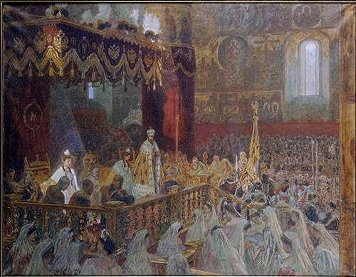 Affiche Impression Prints Toile le couronnement du tsar Nicolas II par Laurits Tuxen