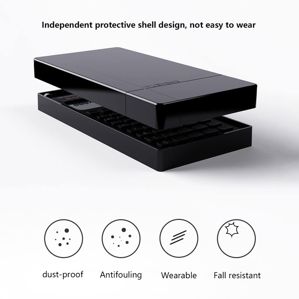 calcolatrice, Calcolatrice LCD a 12 cifre - Doppia alimentazione solare e a batteria elettronica portatile for studenti ed esami