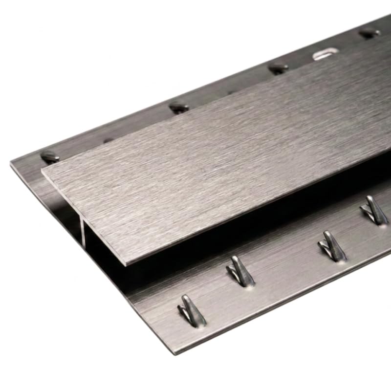 FloorPro Carpet to Carpet Doorbar - 0.9m - Dual/Double Edge - Aluminum Threshold Transition Door Trim Strip - Brushed Pewter