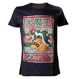 Super Mario Bowser – Vintage Männer T-Shirt schwarz M