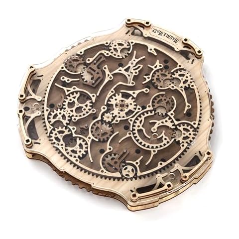 3D Wooden Puzzle Maze Game Gravity Brain Teasers Ball Game Marble Maze Cover