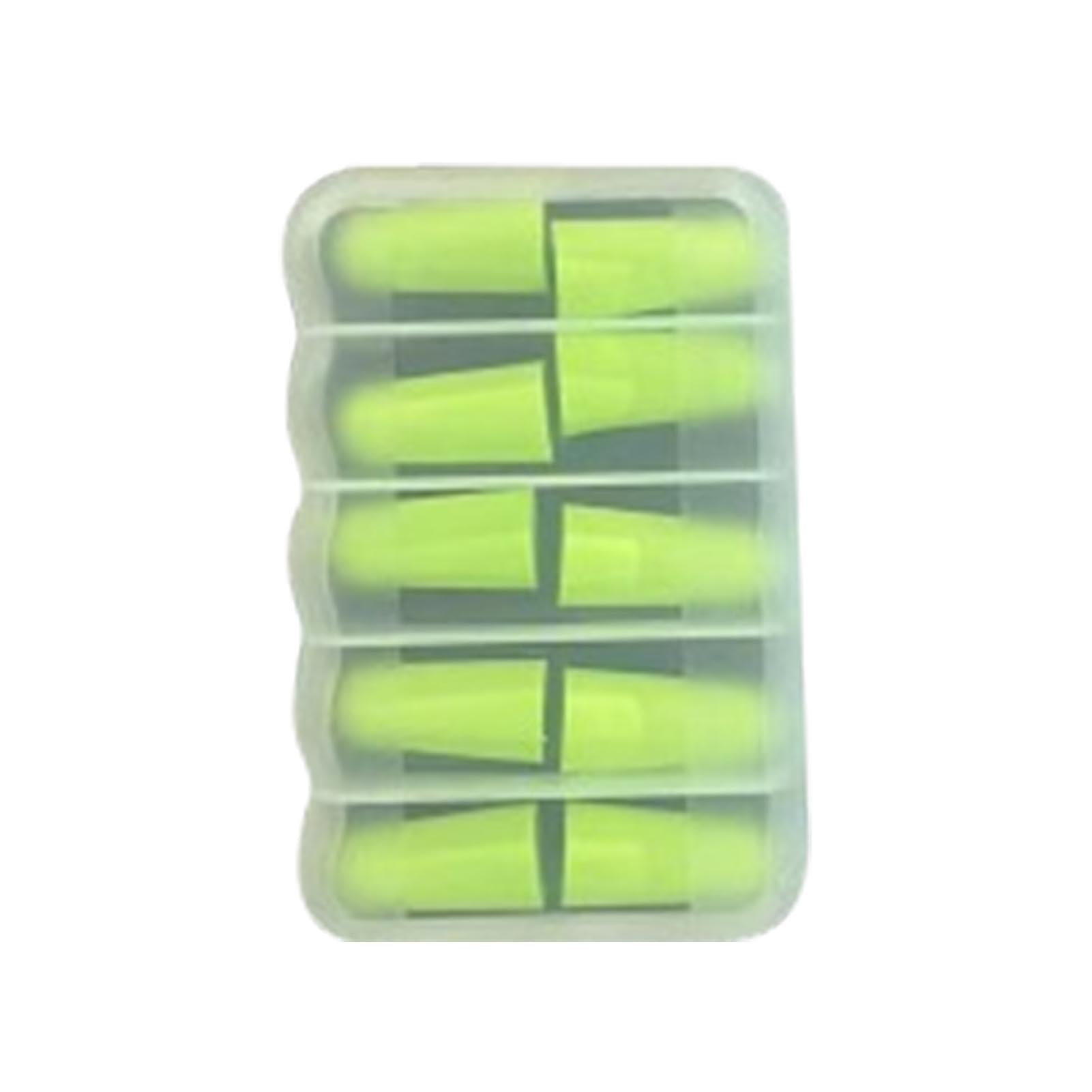 Noise Cancelling Ear Plugs - 5 Pairs Ultra-Soft Sleep Earbuds Temperature-Sensitive Foam Ear Plugs Portable Memoryy Foam Ear